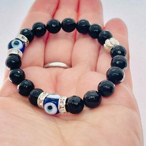 925 sterling silver beaded bracelet